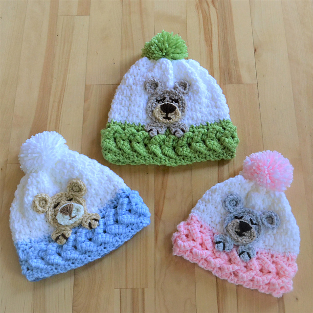Sleep Tight Teddy Bear Hat