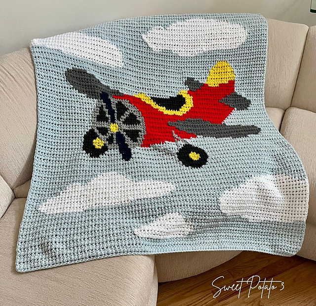 Airplane Baby Blanket