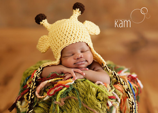 Giraffe Hat with Earflaps