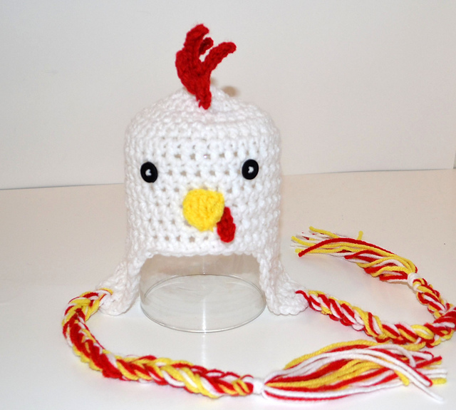 Chicken Earflap Hat / Farm Animals