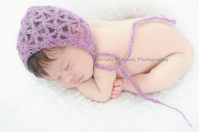 Mohair Bonnet for Newborn