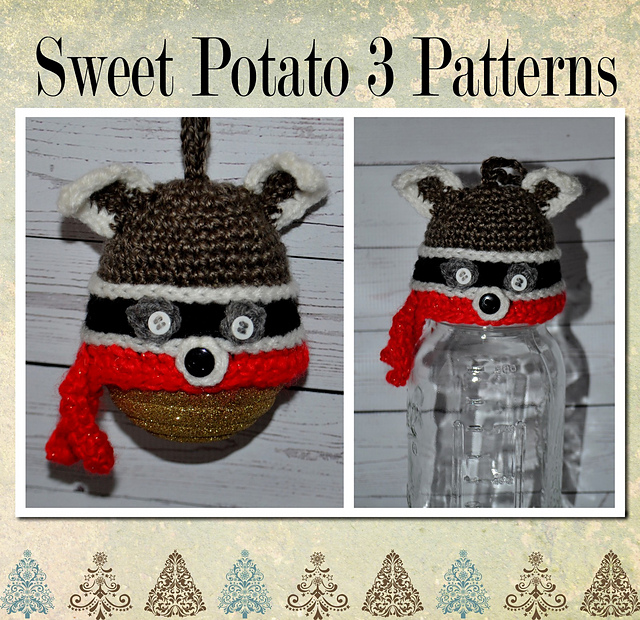 Raccoon Christmas Ornament