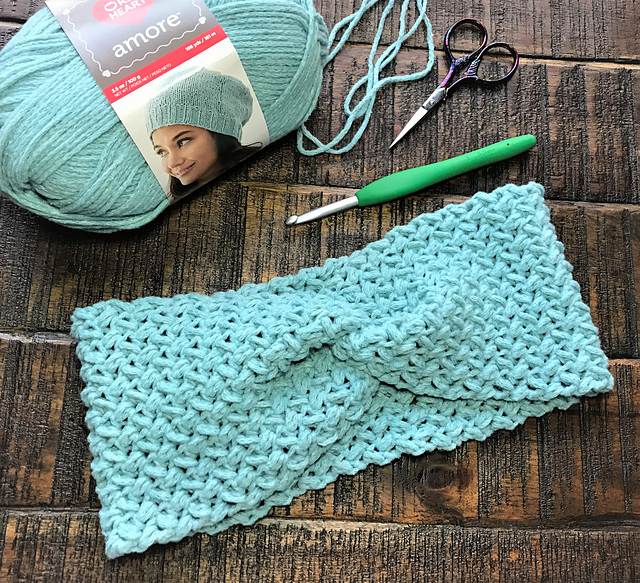 Mini Bean Stitch Ear Warmer