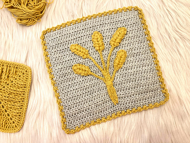 Wheat Stalk Applique