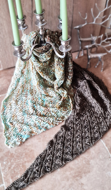 My faded Leaves Shawl