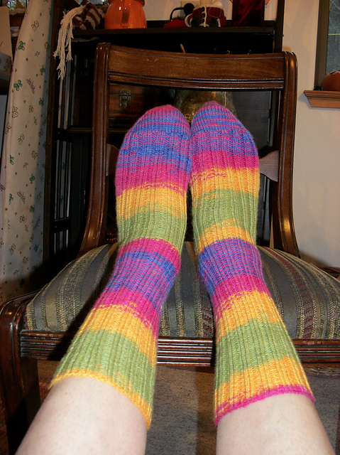 Eileen's Two at a Time Toe Up Sock