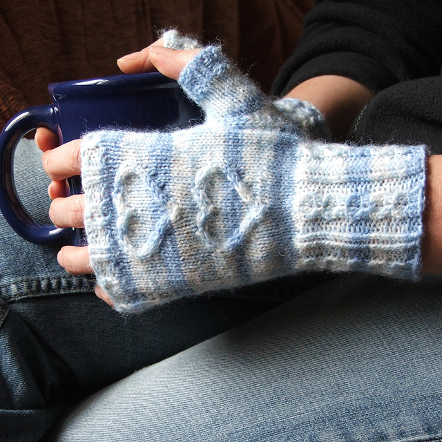 With Love... fingerless mittens