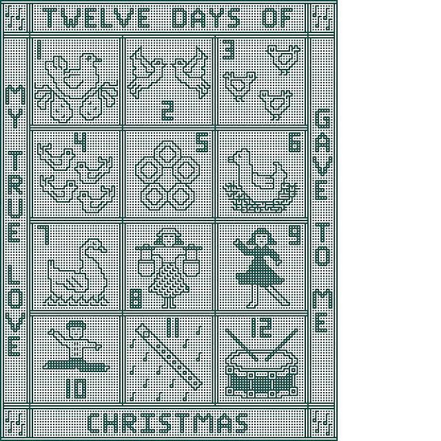 Twelve Days of Christmas Interlocking