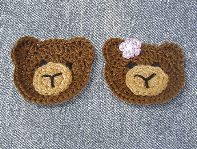 Bear applique boy or girl