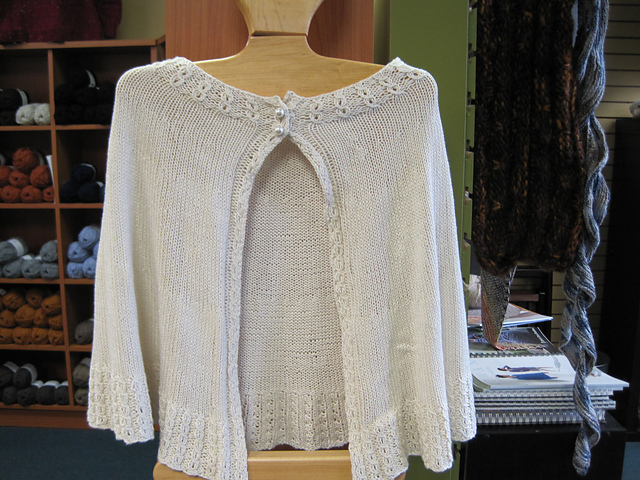Eyelet Cable Trim Capelet