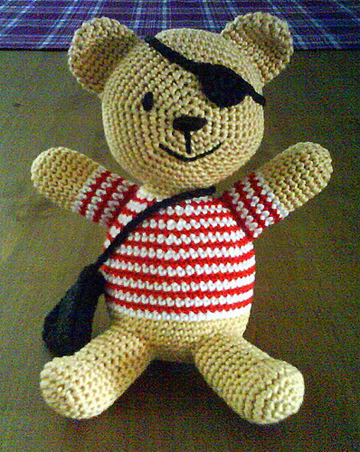 Captain Cute the Pirate Teddy