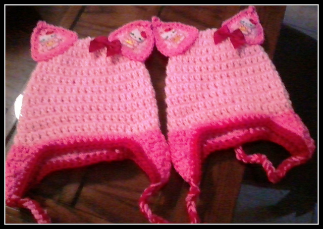 Hello Kitty Earflap Hat w/ Decal