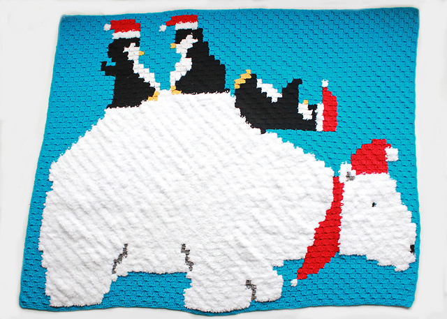 Polar Bear & Penguin Pals C2C Graphgan
