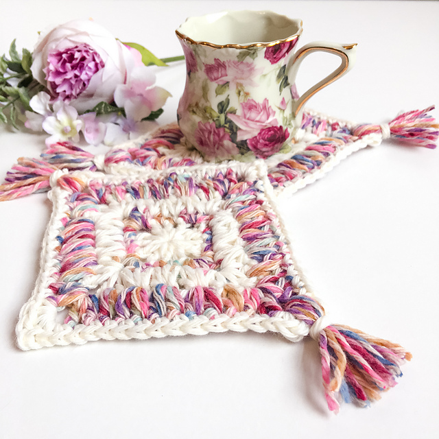 Flower Garden Diamond Coaster