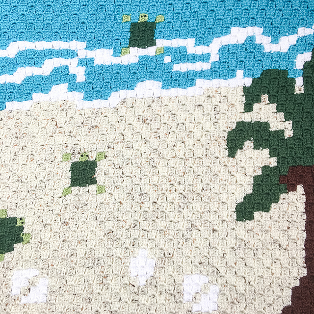 Sea Turtle C2C Throw