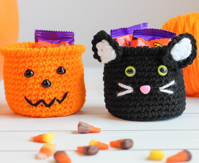 Jack o'Lantern & Black Cat Treat Cups