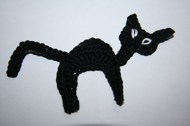 Black Cat Applique