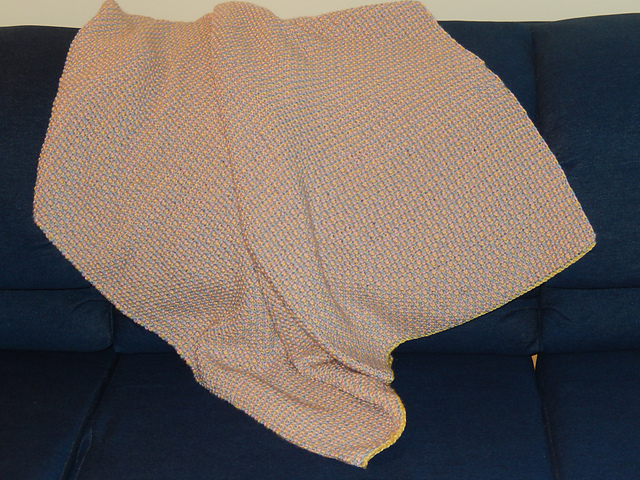 Pastel Tweed Baby Blanket