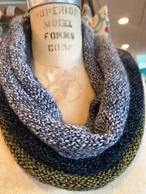 Blocked Tweed Cowl