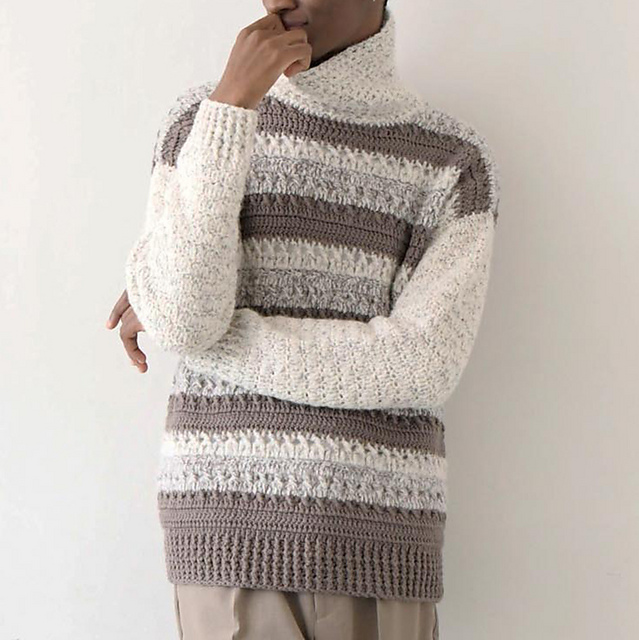 p20. Crocheted high-neck pullover