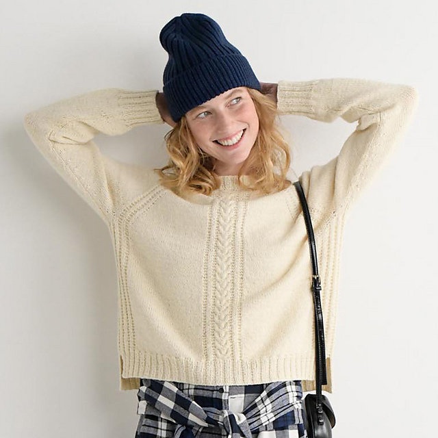 p.10 Guernsey yarn pullover
