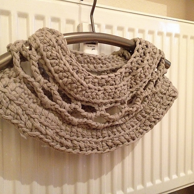 Antique Grey Loop Scarf