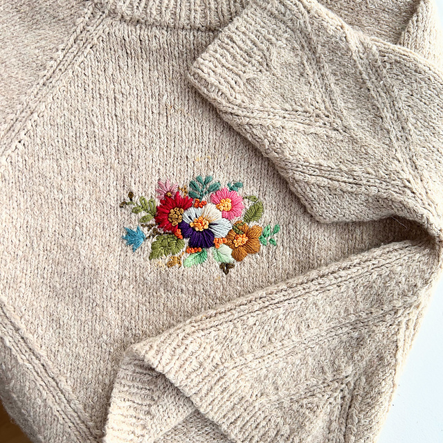 Embroidered sweater