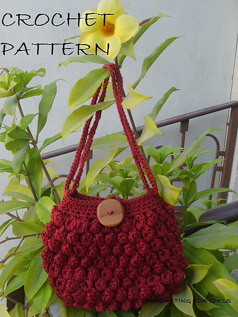 Ravelry: popcorn bag pattern by nany escobedo