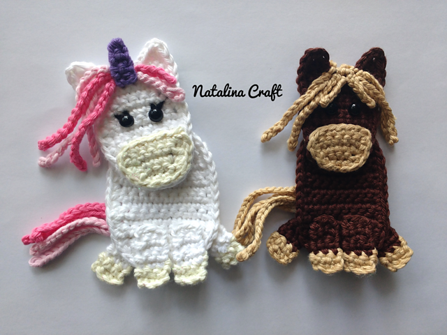 Appliques Horse and Unicorn