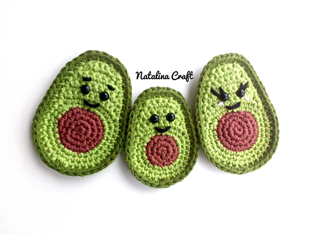 Applique Avocado Family