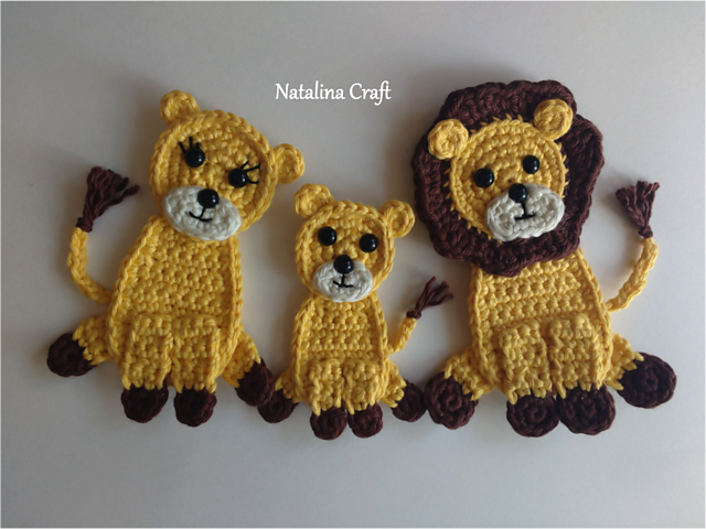 Lion Applique Motif