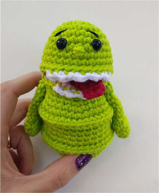 Green ghost amigurumi