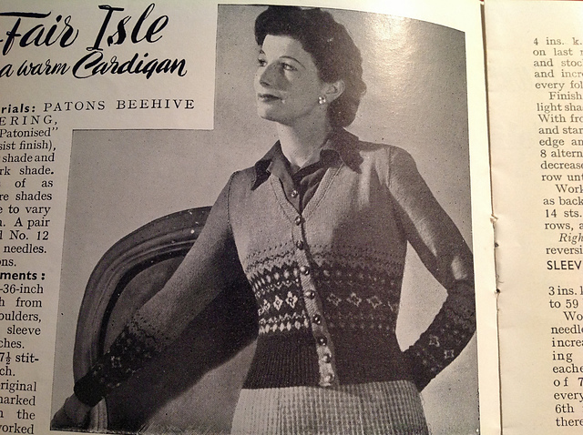 Fair Isle for a Warm Cardigan