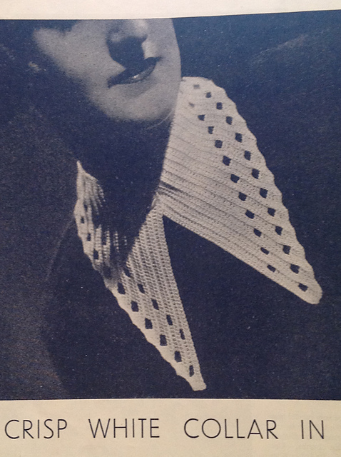 A Crisp White Collar in Crochet