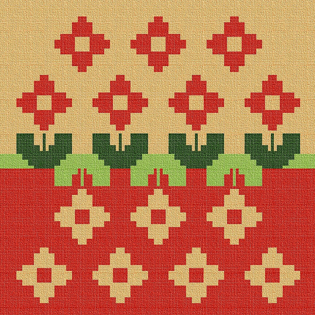 "May flowers 2" pillow