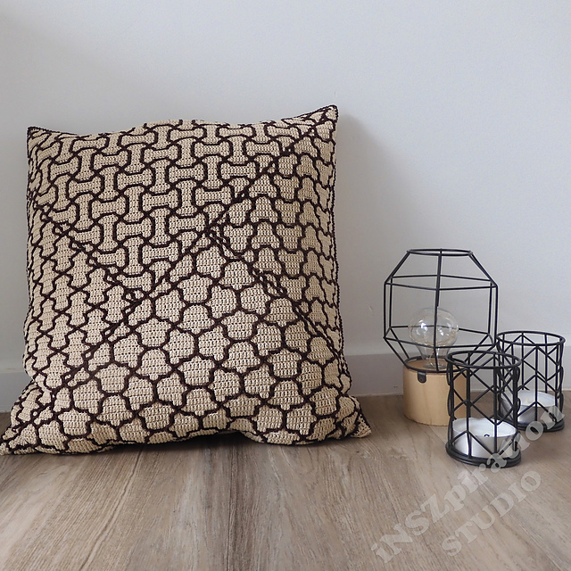 "Quartet" mosaic pillow
