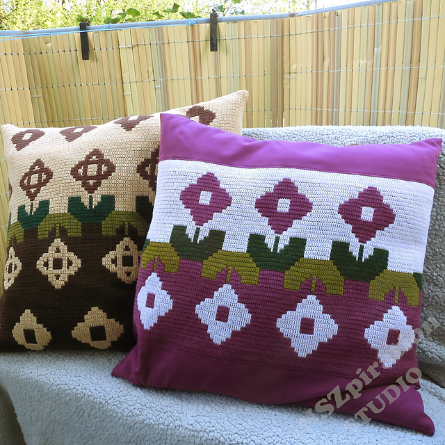 "May flowers" pillow