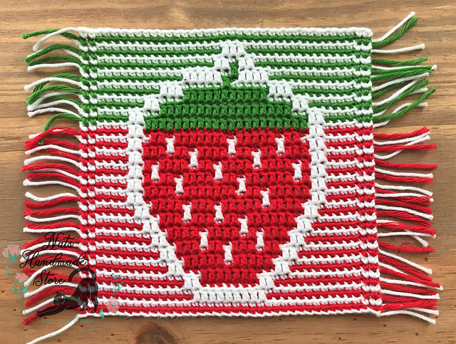 Strawberry coaster