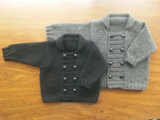 #33 Double button knit jacket (ダブルボタンのニットジャケット)