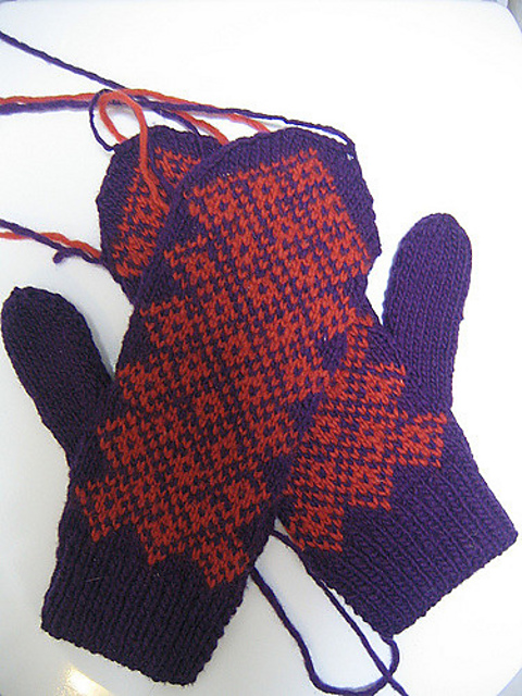 2 Needle Mittens