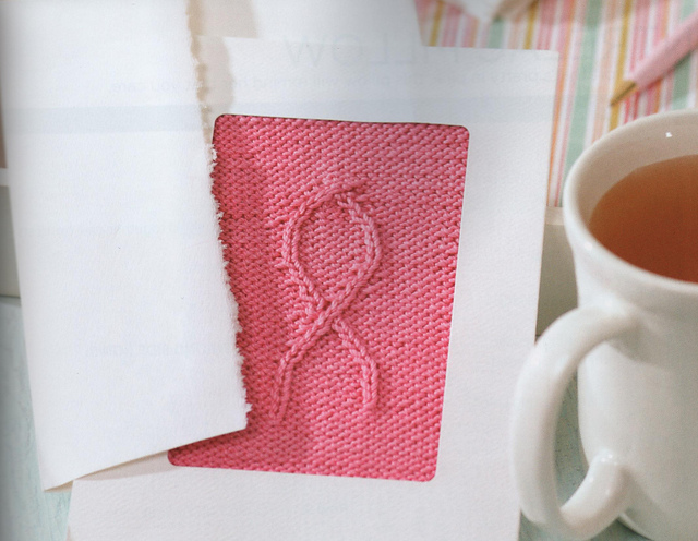 Knitting For A Cure Card Insert