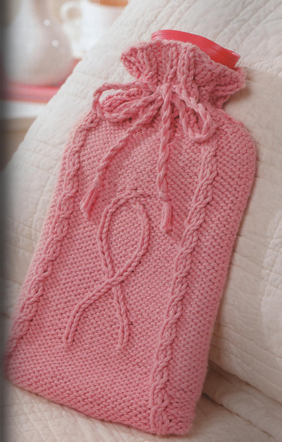 Knitting For A Cure Hot Water Bottle Cover