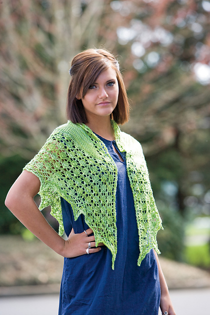 Leaves Budding and Blazing Shawl