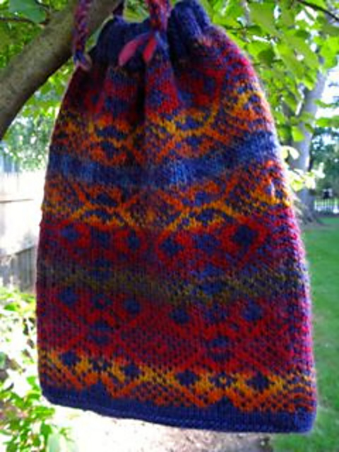 Rainbow Colorwork Bag
