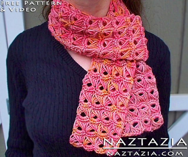 Ravelry: Broomstick Lace Scarf with Help Video pattern by