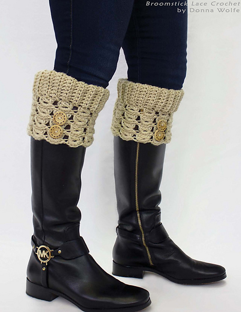 Broomstick Lace Boot Cuffs