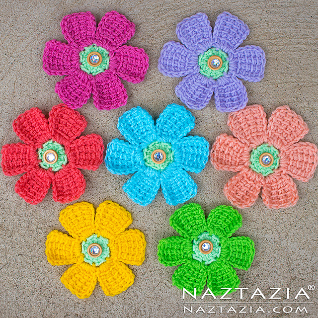 Simple Tunisian Flower