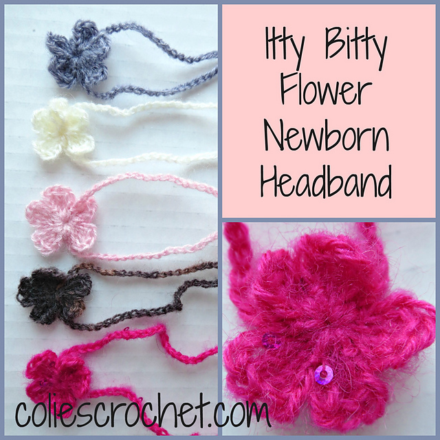 Itty Bitty Flower Newborn Headband