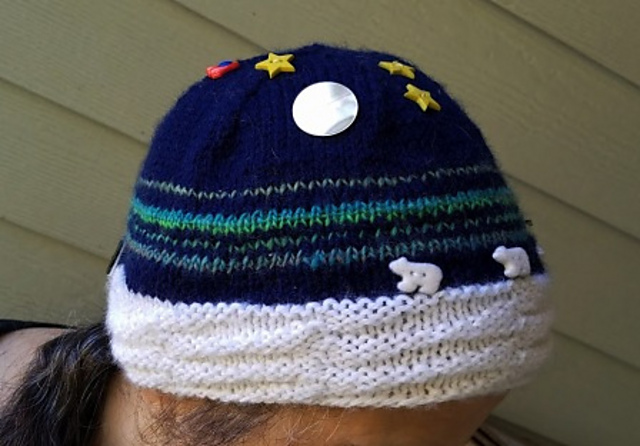Polar Nights Button Hat