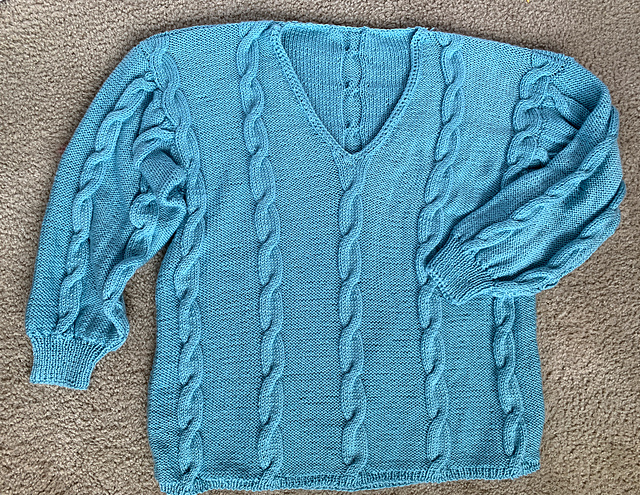 Deep V Pullover Sweater